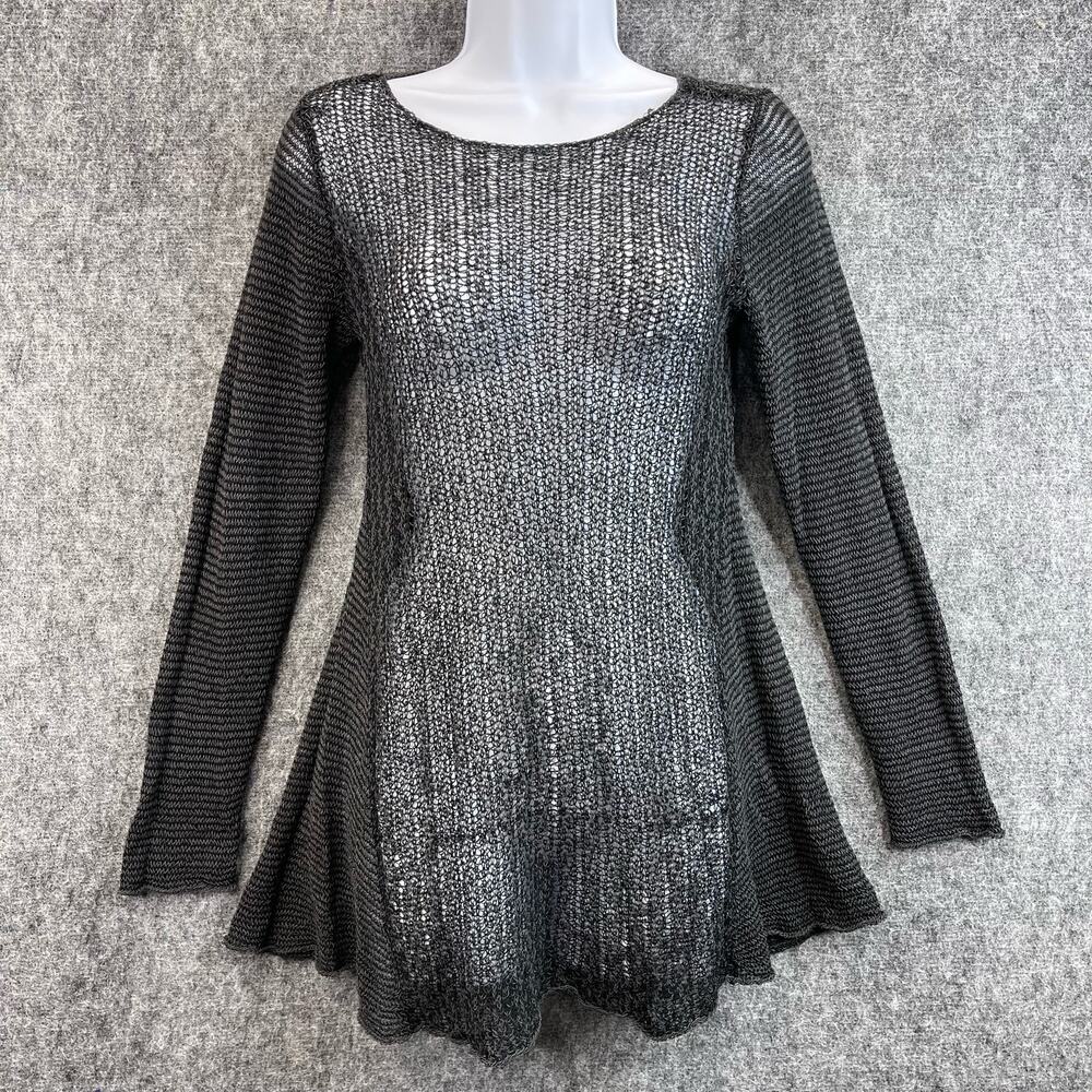 Eileen Fisher Twisted Silk Linen Stitch Women's Tops Size S